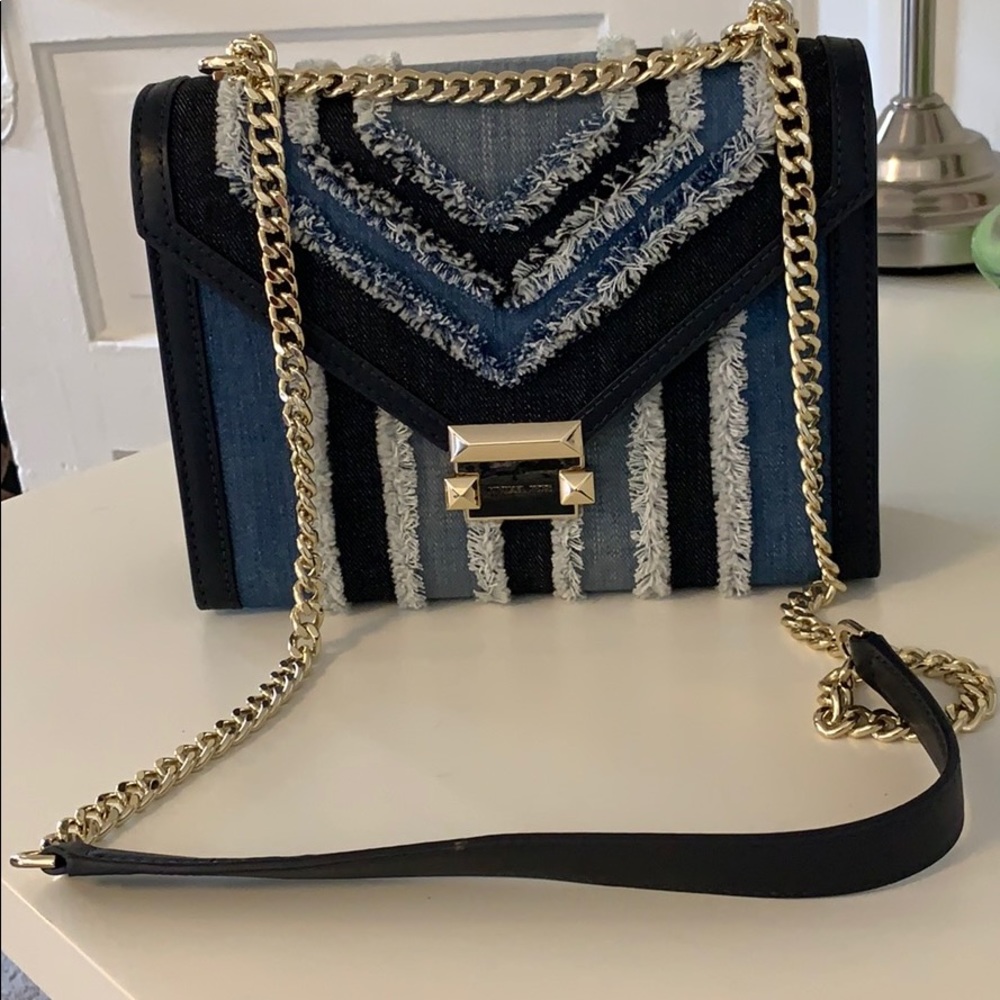 Michael Kors denim Whitney bag